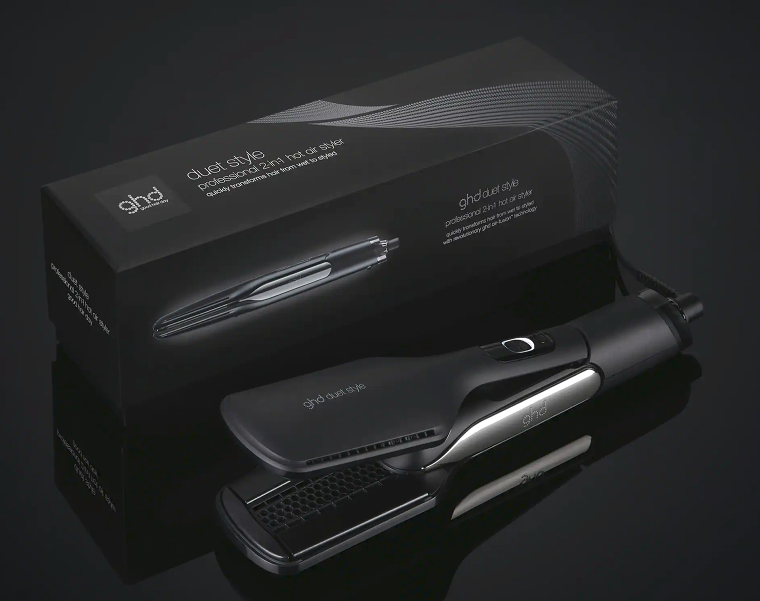 NEW GHD DUET STYLE HOT AIR STYLER IN BLACK
